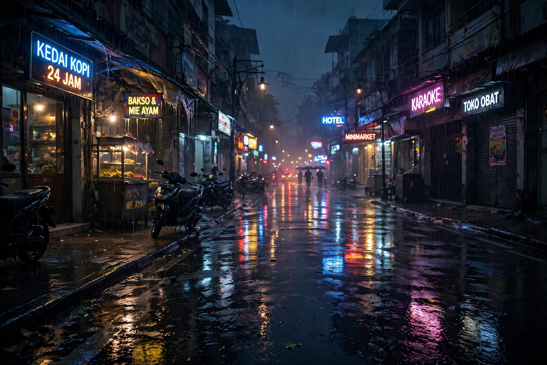Kota dalam hujan